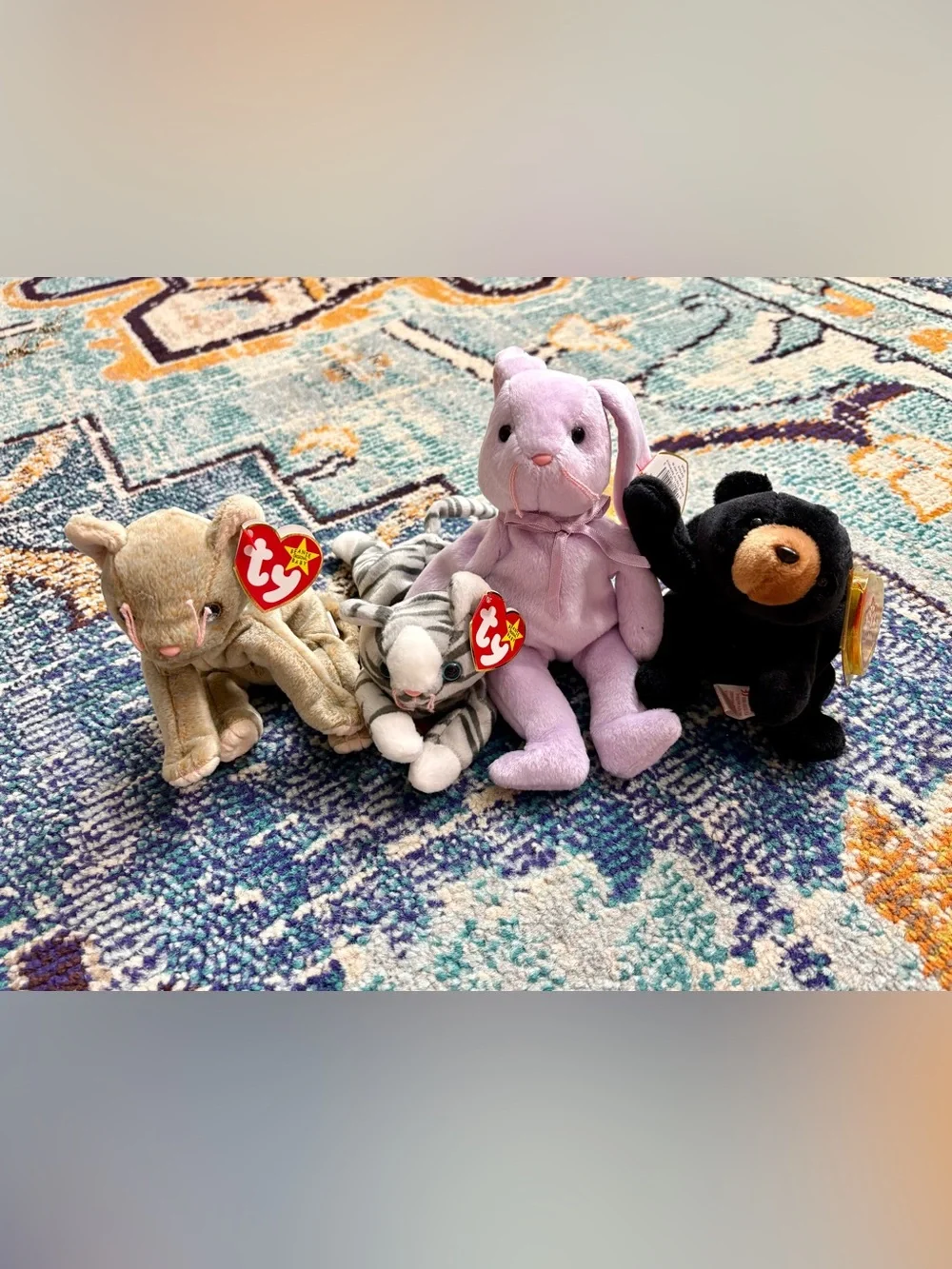 VTG Set of 4 ty Beanie Babies